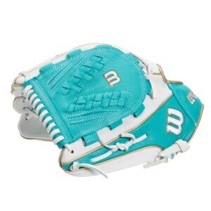 Wilson A500 Siren 12.5 Softball Glove Right Hand Mitt - Left Hand Throw for Kids